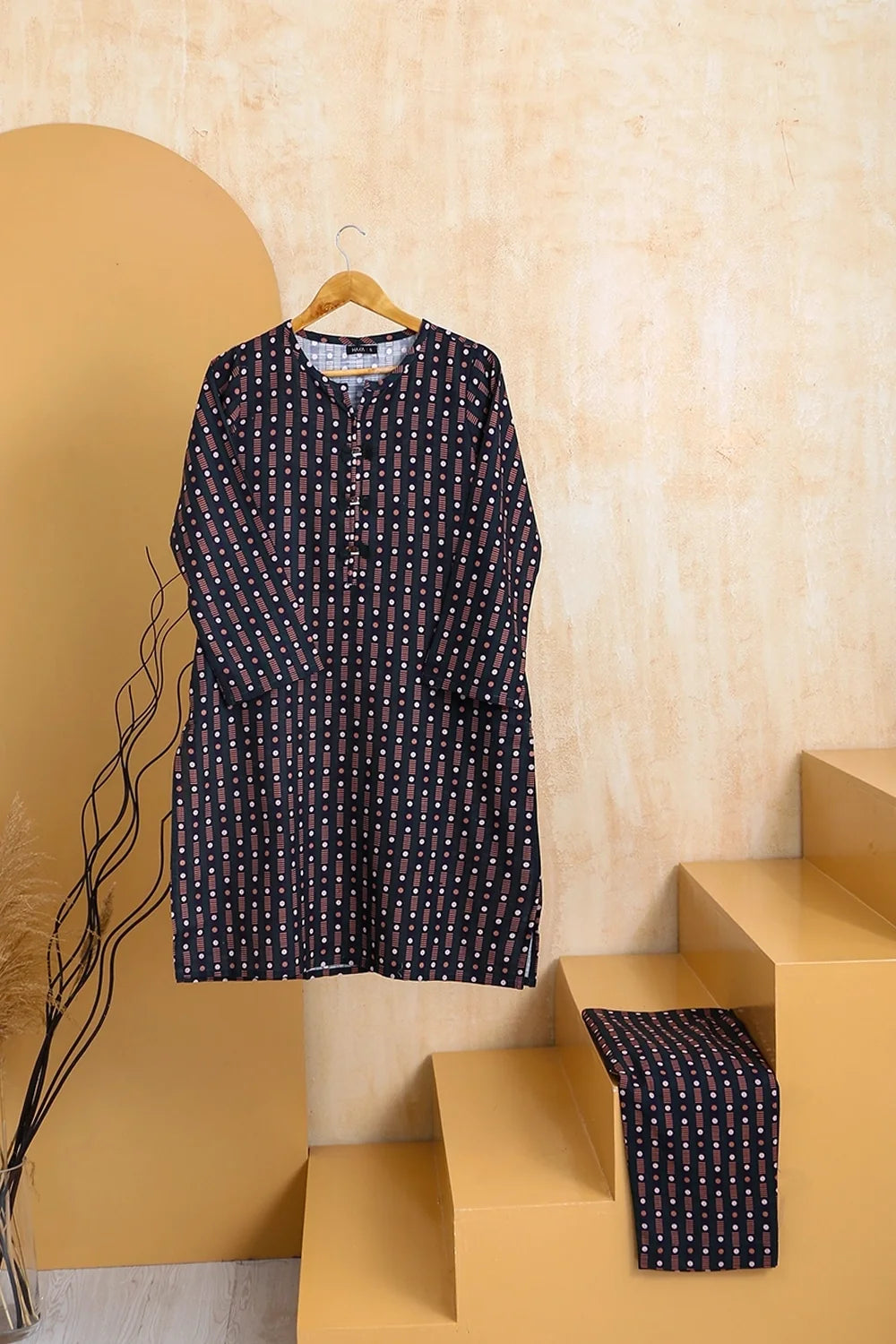 2 PIECE PRINTED KHADDAR SUIT