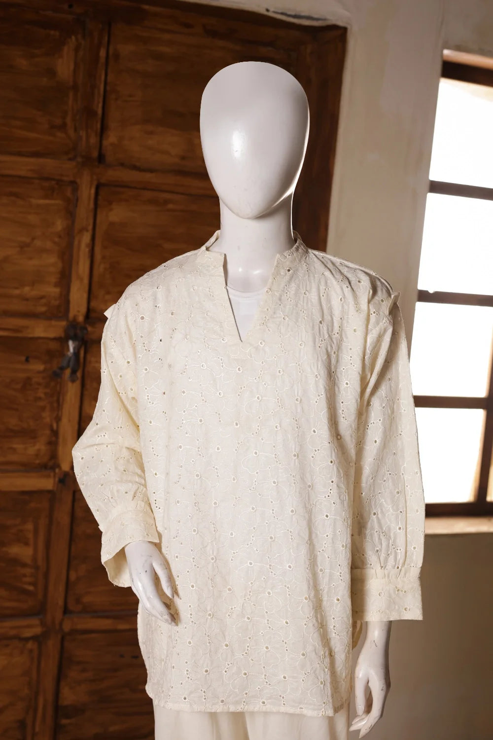 2 PIECE EMB LAWN SUIT