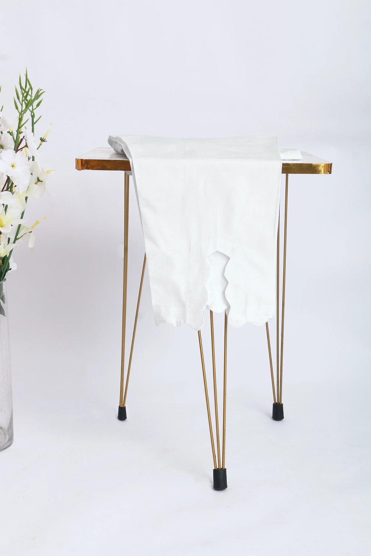 SOLID COTTON TROUSER