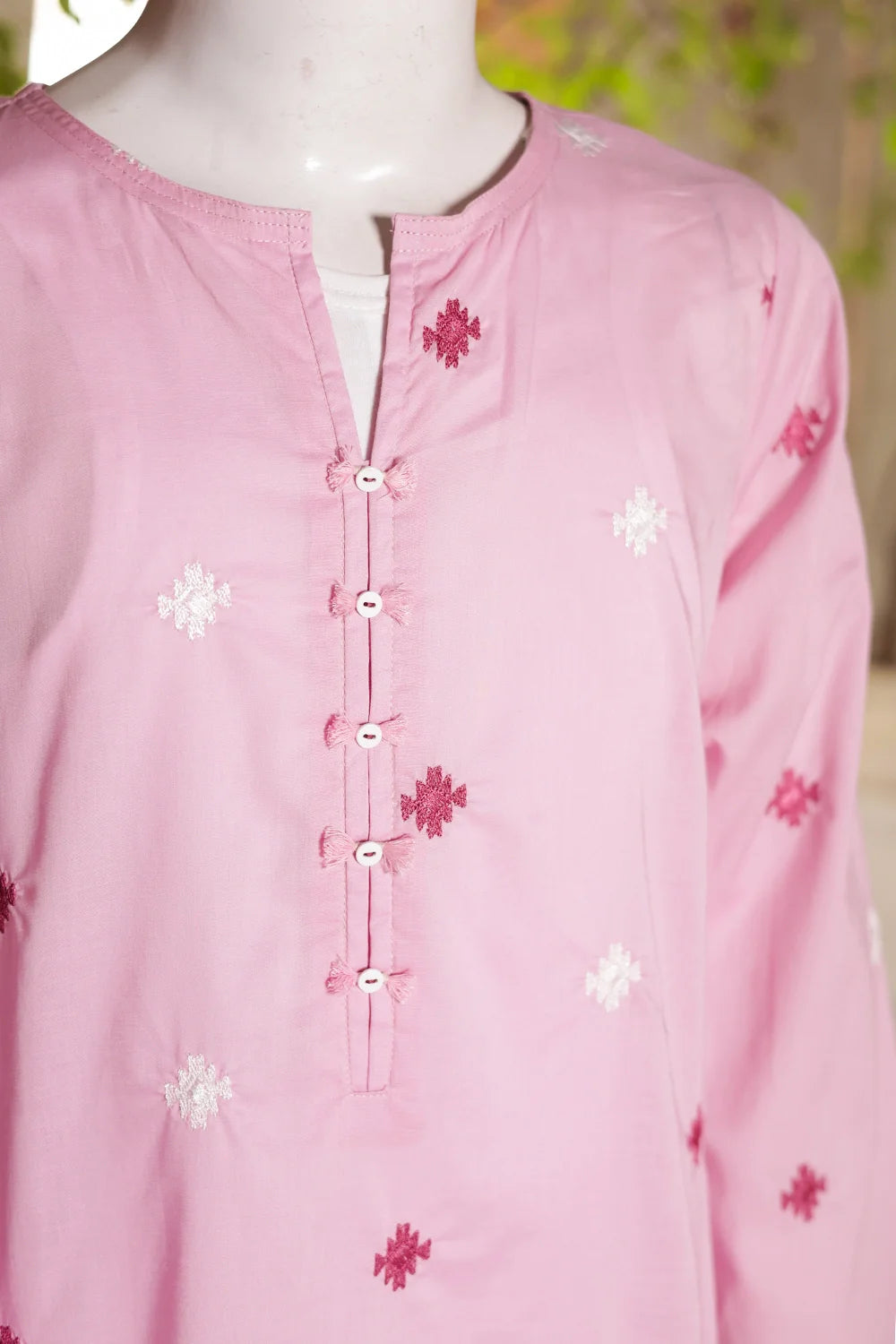 2 PIECE EMB LAWN SUIT
