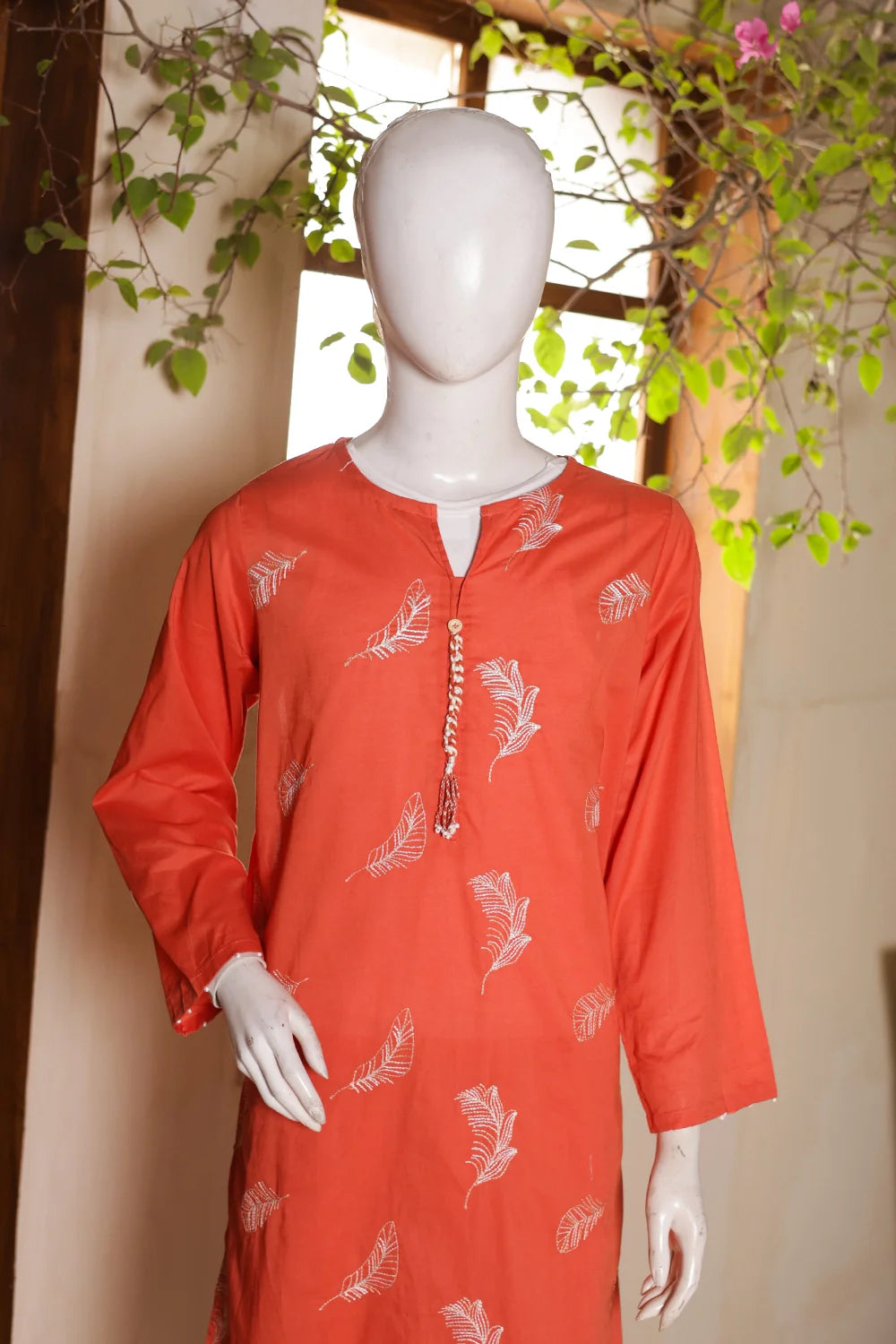 2 PIECE EMB LAWN SUIT
