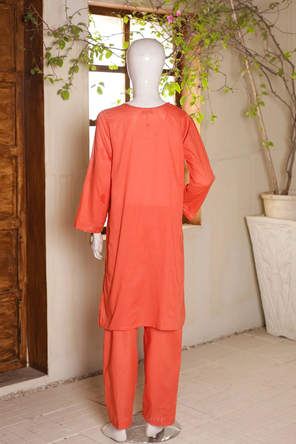 2 PIECE EMB LAWN SUIT