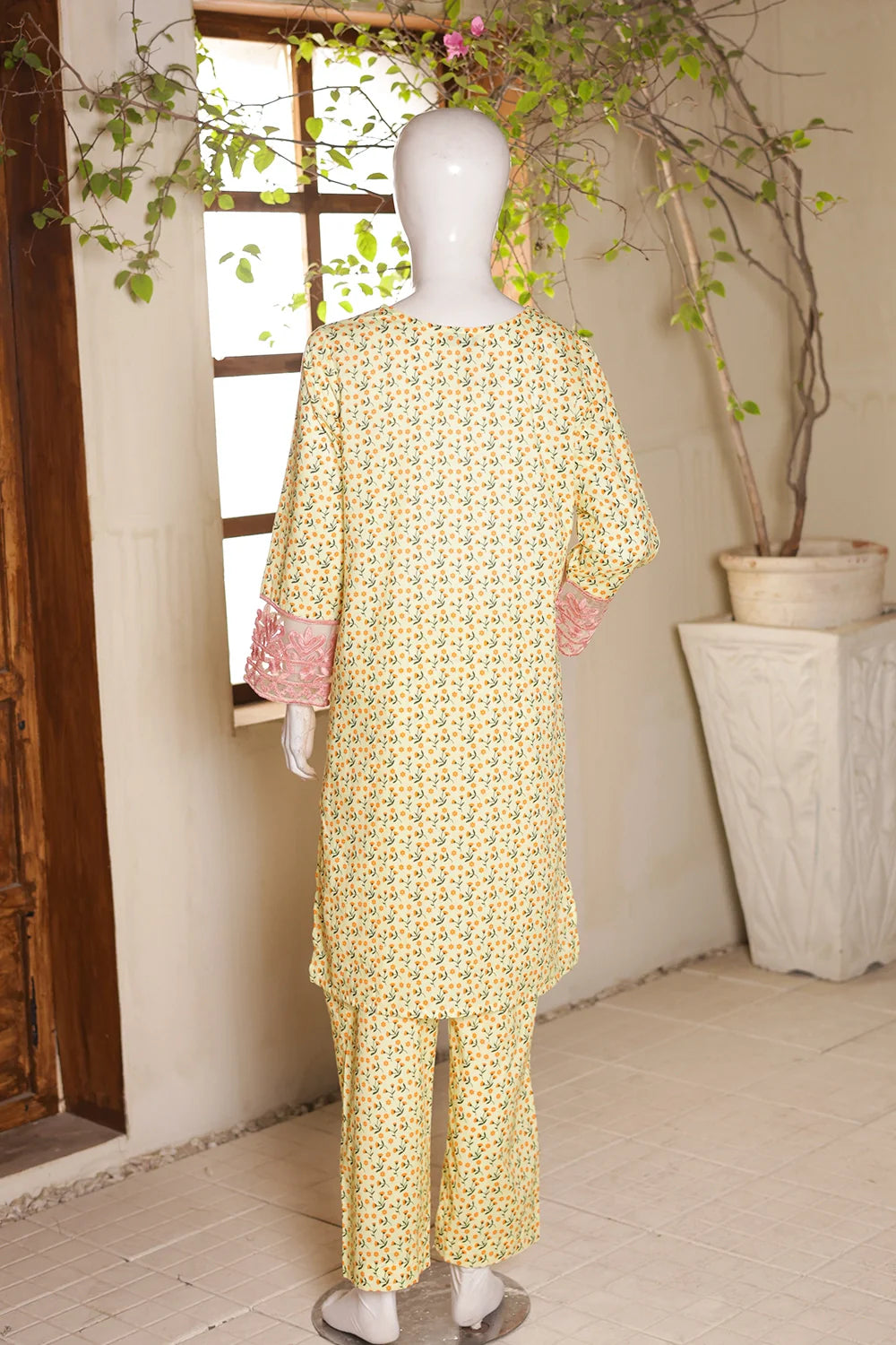 2 PIECE EMB LAWN SUIT
