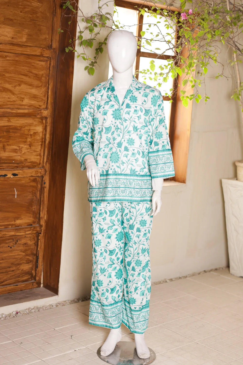 2 PIECE LAWN FUSION SUIT