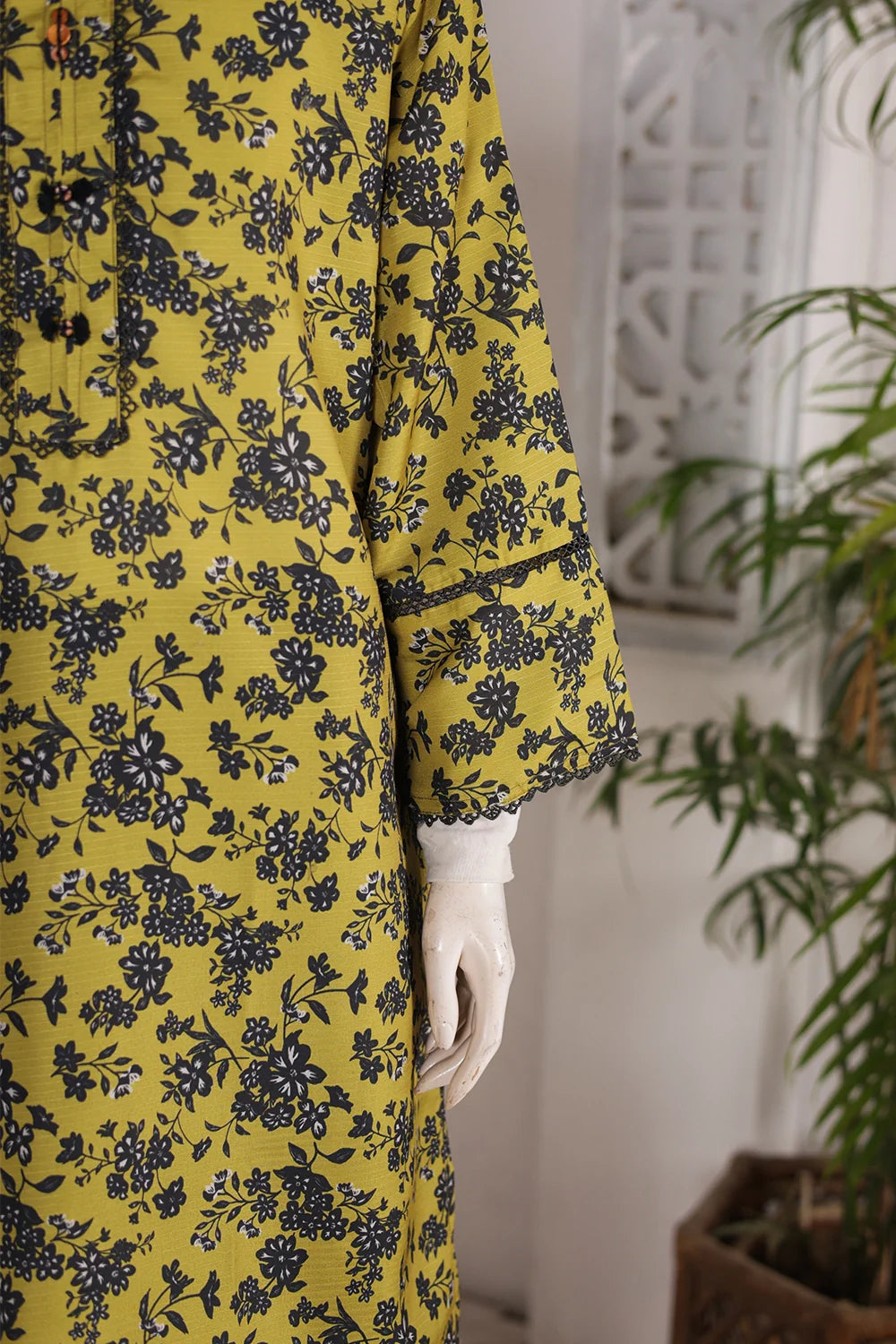 PRINTED SLUB SHIRT