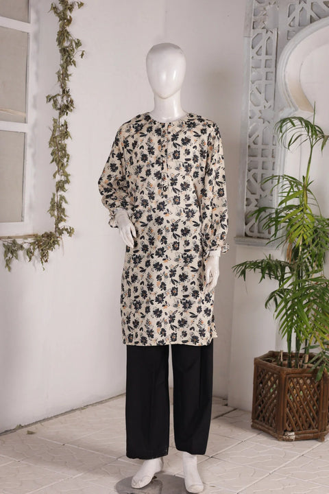 PRINTED SLUB SHIRT