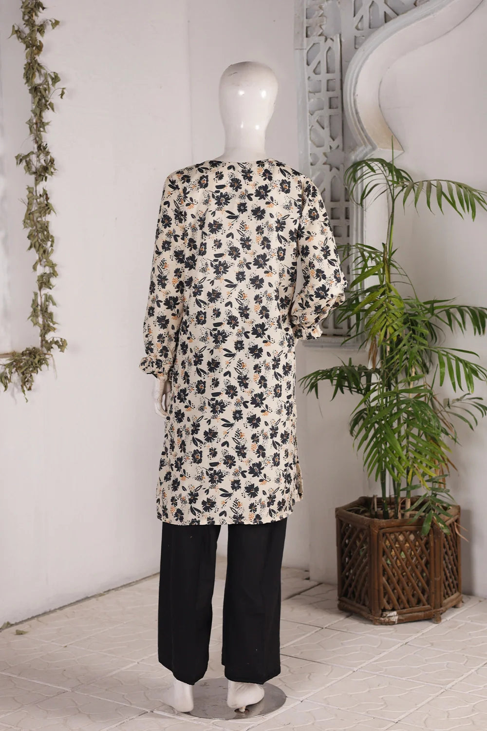 PRINTED SLUB SHIRT