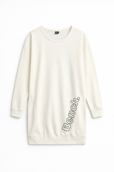 Women Long Sweatshirt (Brand: Bench) - Cream