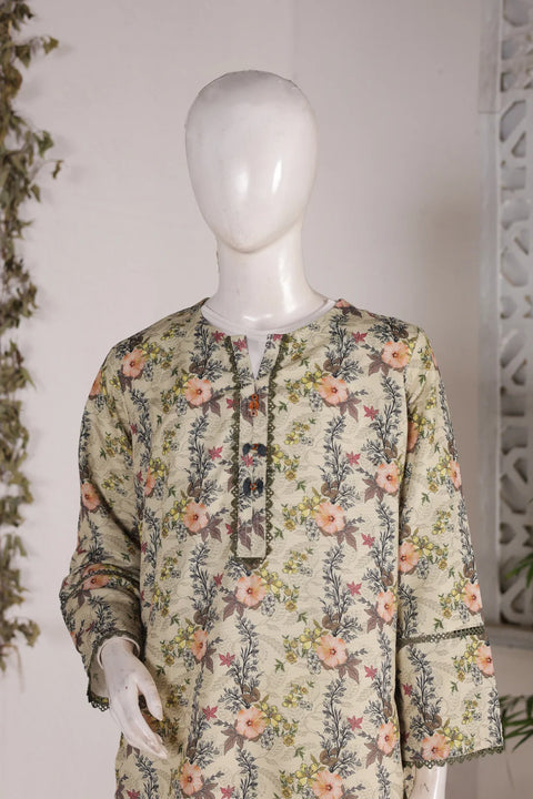 PRINTED SLUB SHIRT