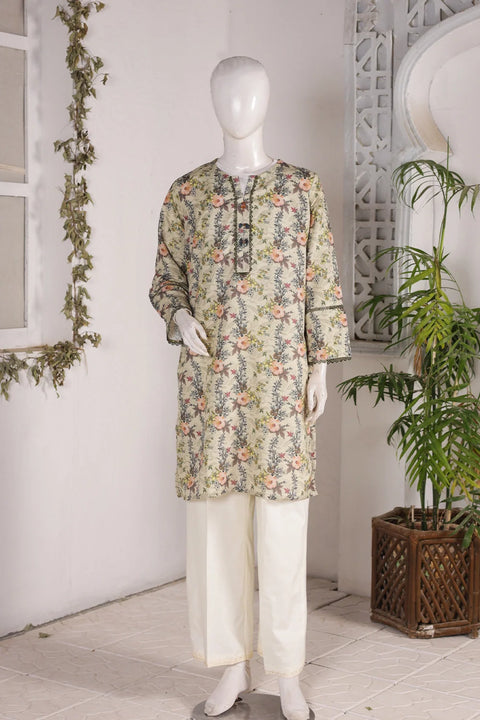 PRINTED SLUB SHIRT