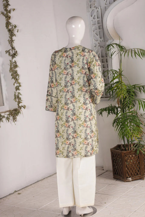 PRINTED SLUB SHIRT