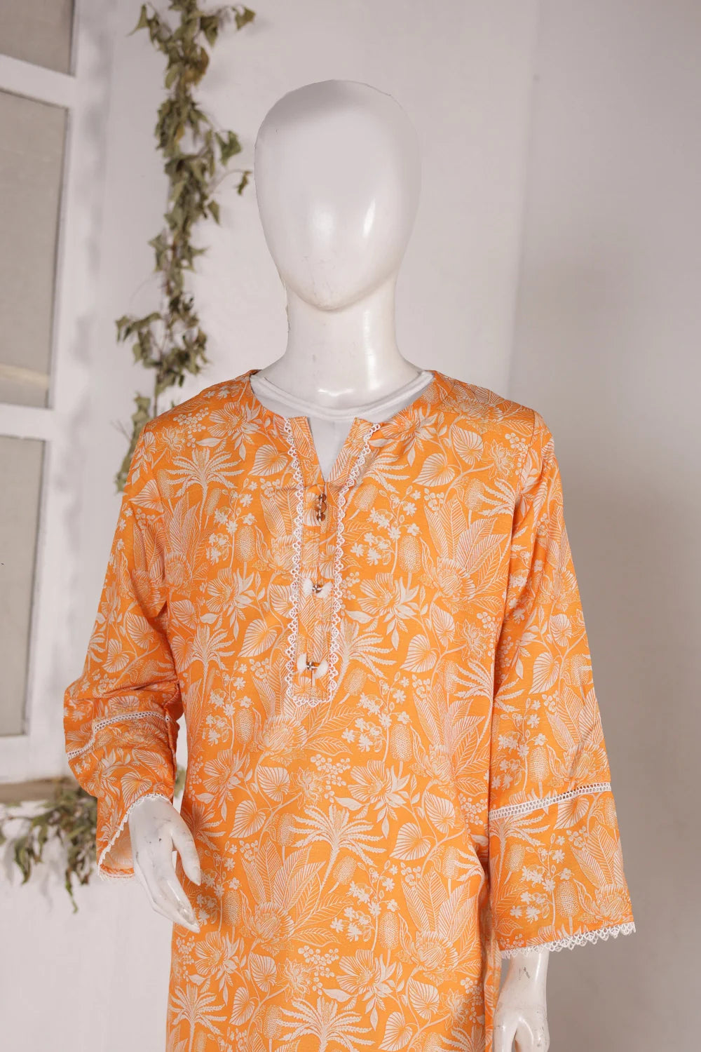 PRINTED SLUB SHIRT