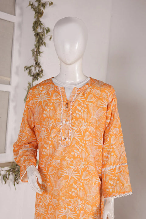 PRINTED SLUB SHIRT