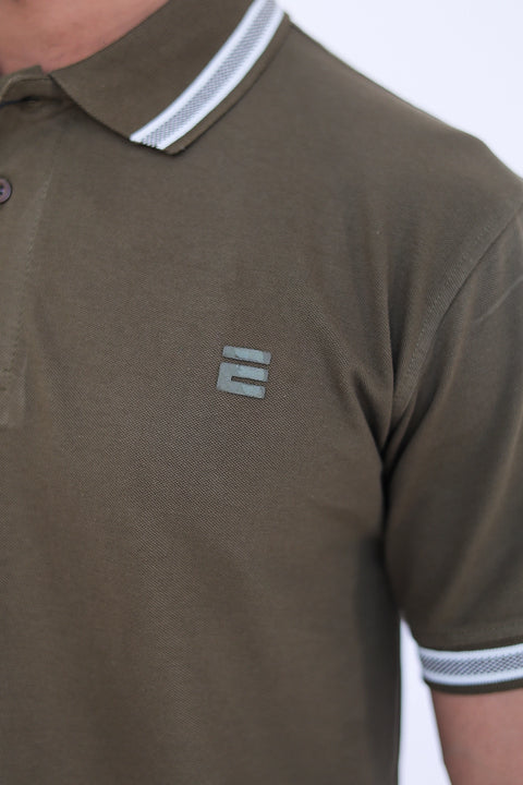 Jacquard Collar Polo