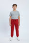 Boys Pique Trouser - Red