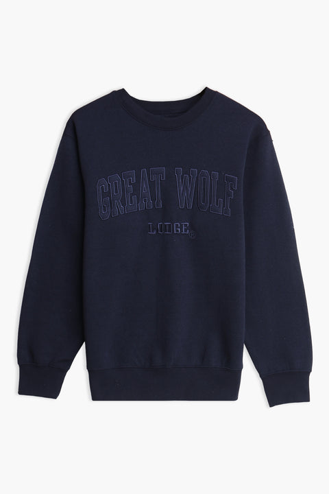 Men Branded Graphic Sweatshirt - Navy