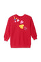 Girls Graphic Sweatshirt GSS24-03 - Fiery Red