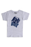Boys Graphic T-Shirt BT24#03 - Heather Grey