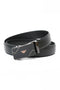 Men Leather Belt Automatic Buckle - Black