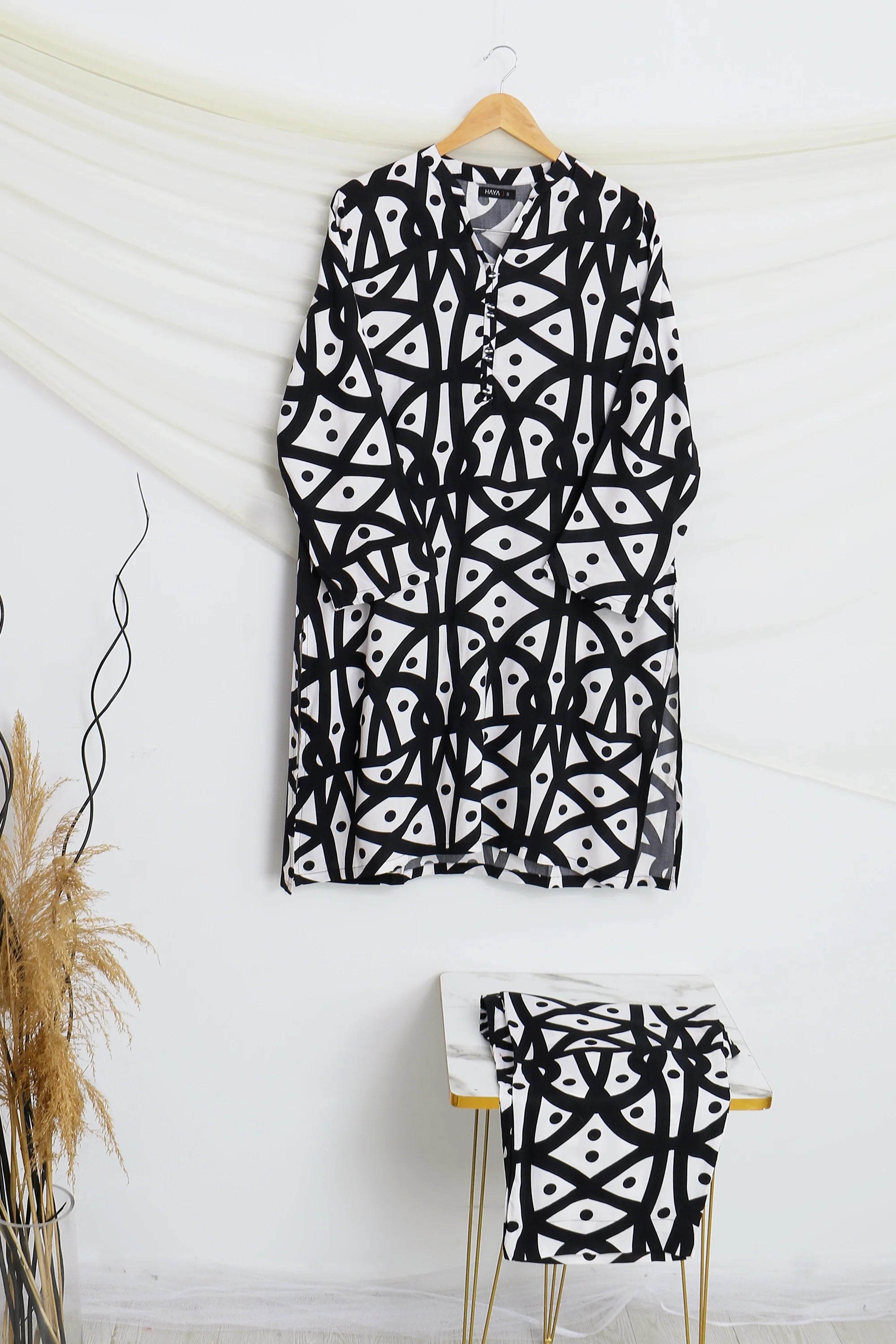 2 PIECE PRINTED VISCOSE SUIT