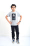 Boys Graphic T-Shirt BT24#19 - Heather Grey