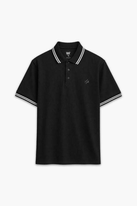 Jacquard Collar Polo