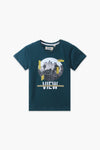 Boys Branded Graphic T-Shirt - D/Green