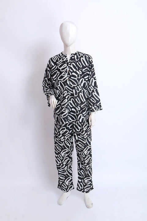 2 PIECE LAWN FUSION SUIT