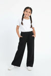 Girls Branded Fleece Pajama - Black