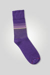 Men Stripes Long Socks - Blue
