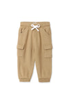 Boys Branded Fleece Cargo Trouser - Khaki