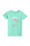 Girls Graphic T-Shirt GT24#010 - Tea Green