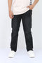 Man branded Straight Fit Denim Jeans - Black