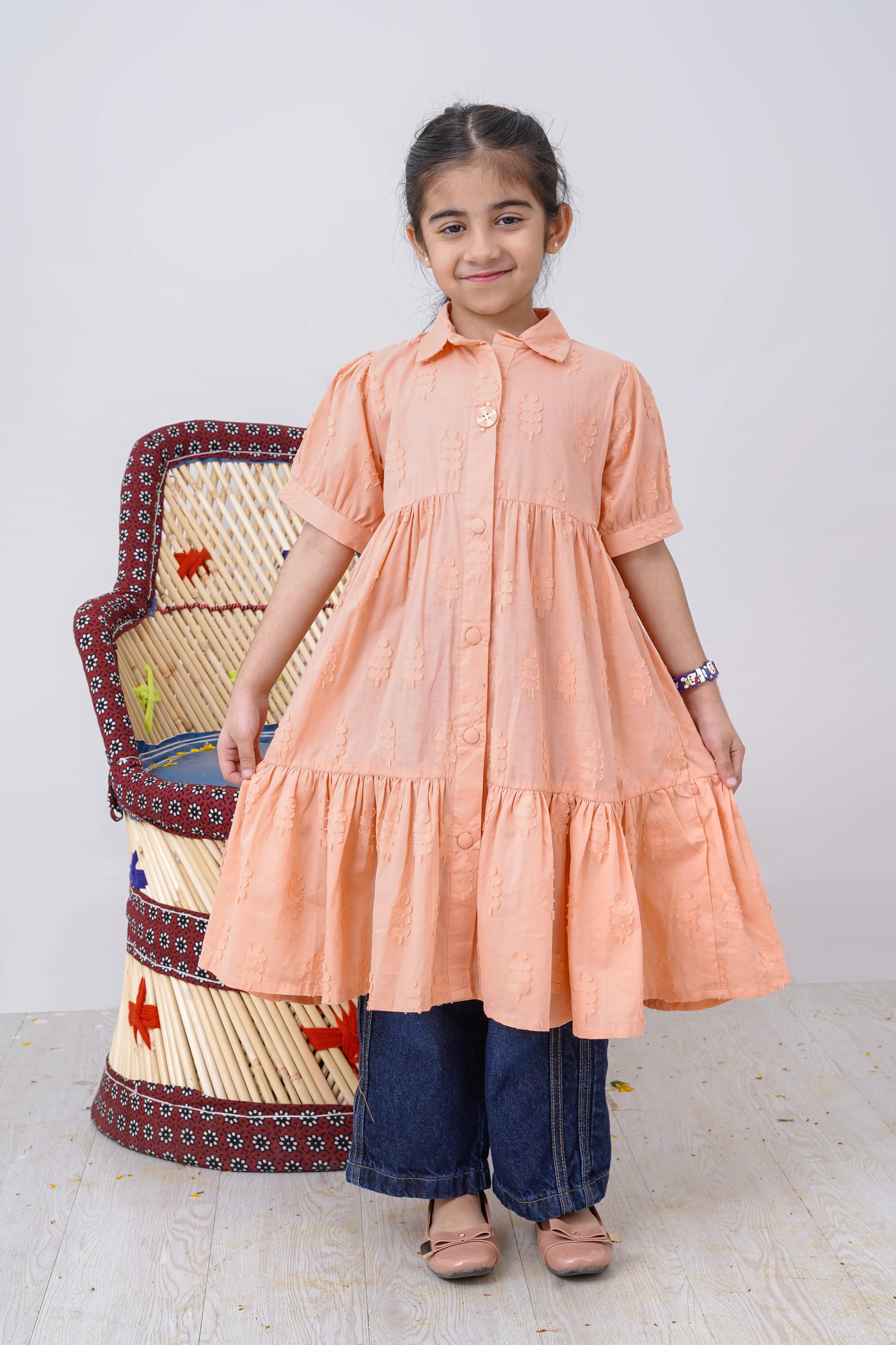 JACQUARD LONG DRESS