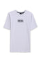 Men Branded Embroidered Tee - Ice Grey