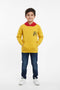 Boys Branded Pullover Hoodie - Mustard