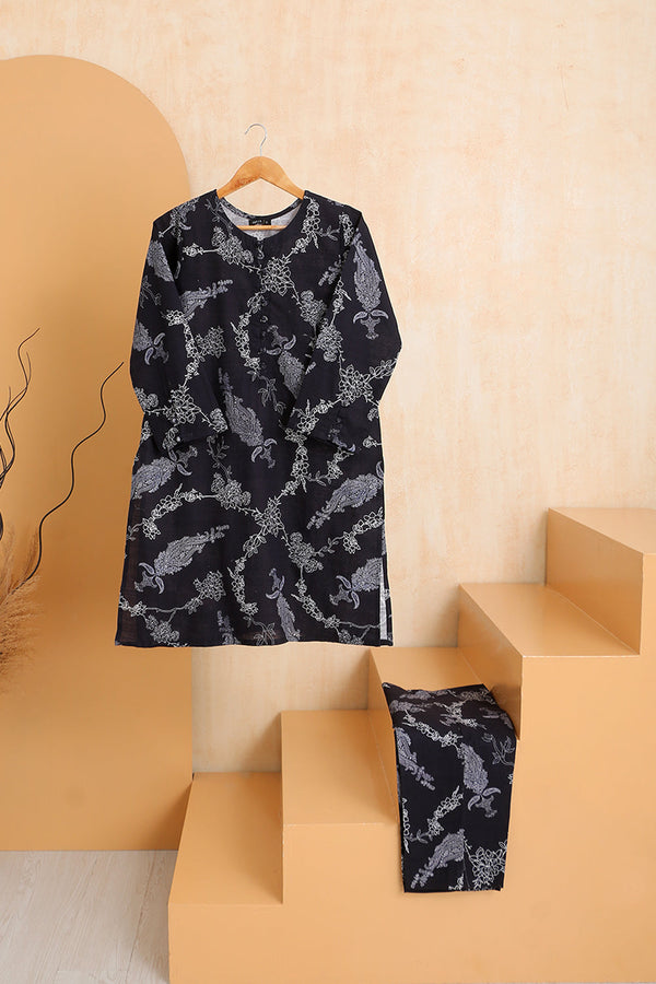 2 PIECE PRINTED KHADDAR SUIT