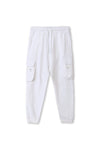 Men branded Cargo Trouser - White