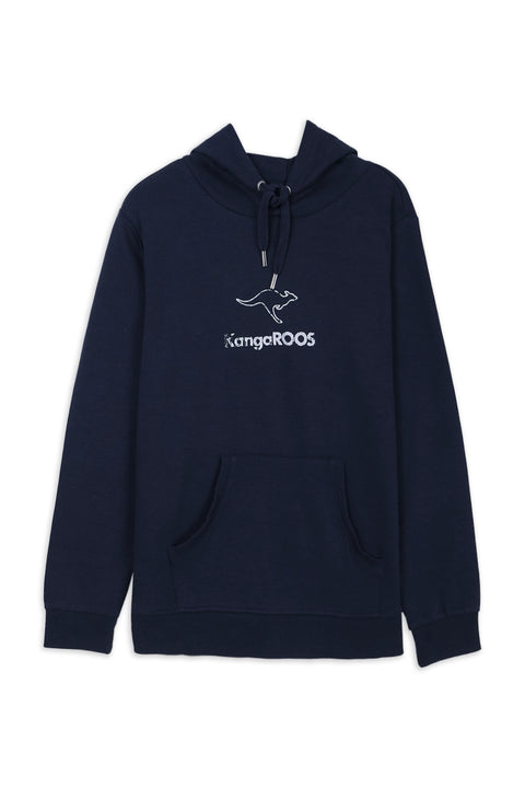 Women Kangroos Hoodie Sweatshirt - Navy