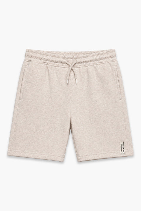 Boy Branded Short - Seed Pearl