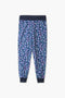 Women's Printed Jogger Trouser - D/Blue