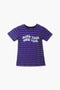 Girls Branded Graphic T-Shirt - Purple