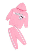 Girls Graphic 2-Piece Suit 12455 - L/Pink