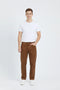 Men Branded Chino - Brown