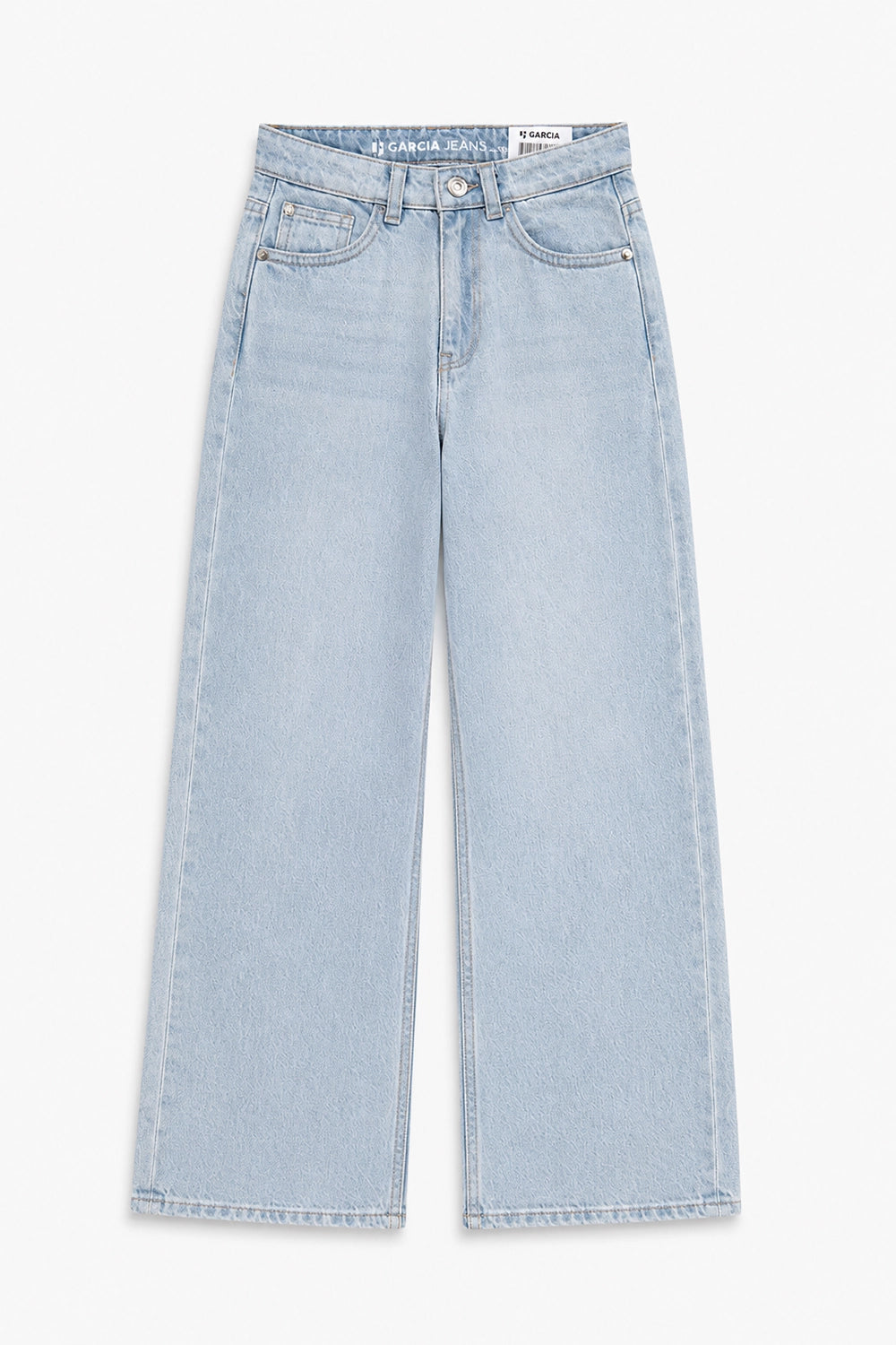 Boy Branded loose fit Denim Pant -ICE BLUE