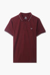 Men Branded Tipping Polo - Maroon