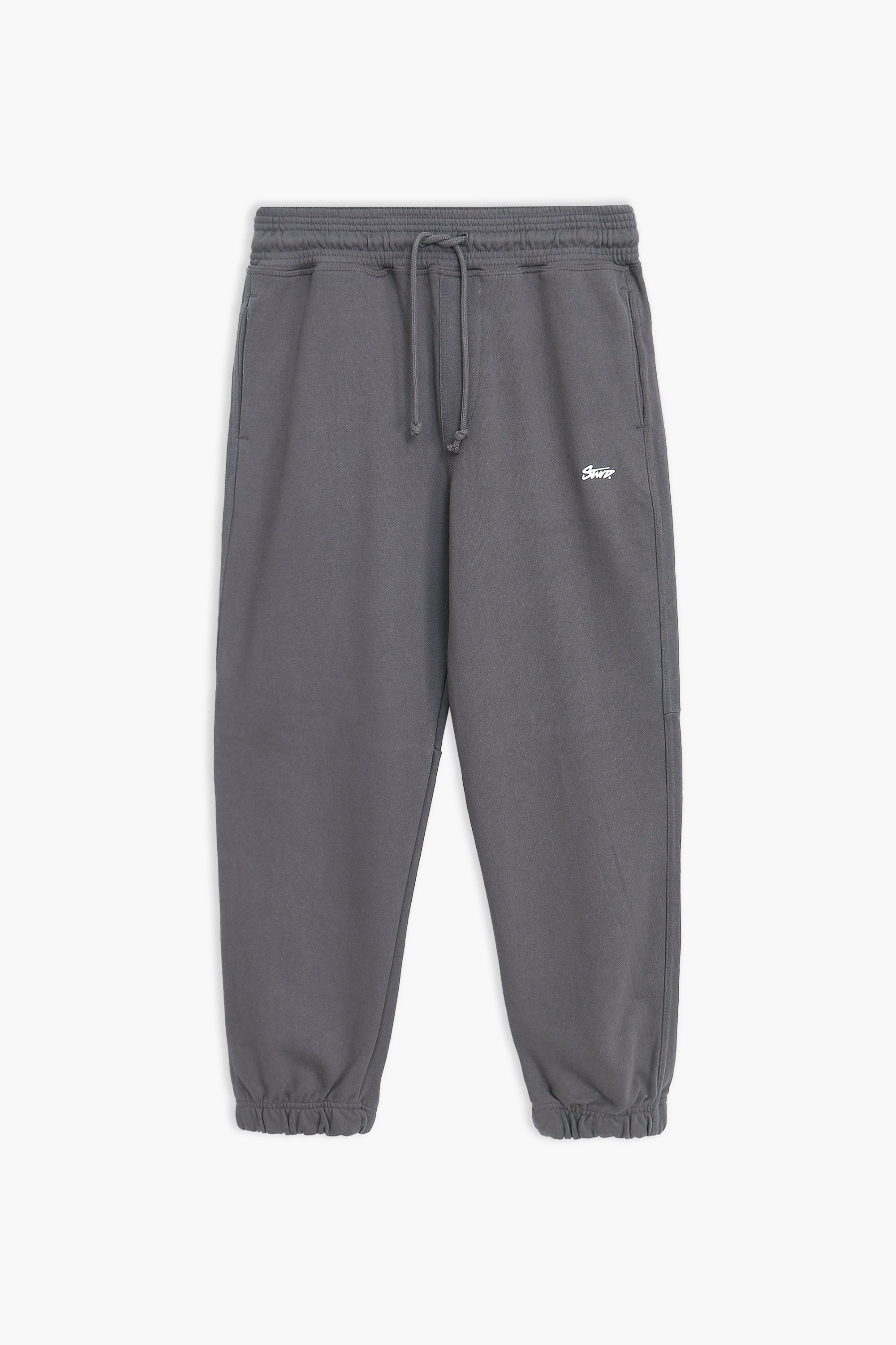 Men Branded Terry Trouser - D/Grey