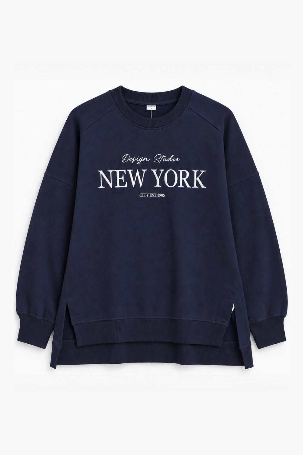 Women Branded Fleece Sweatshirt - N/Blue