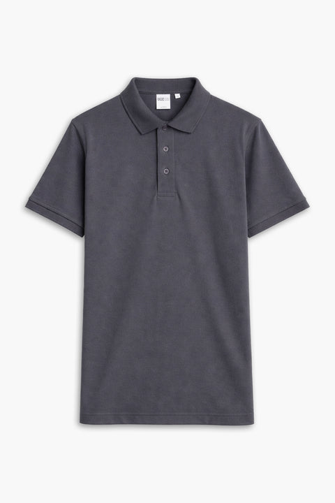 Men Branded Polo - D/Grey