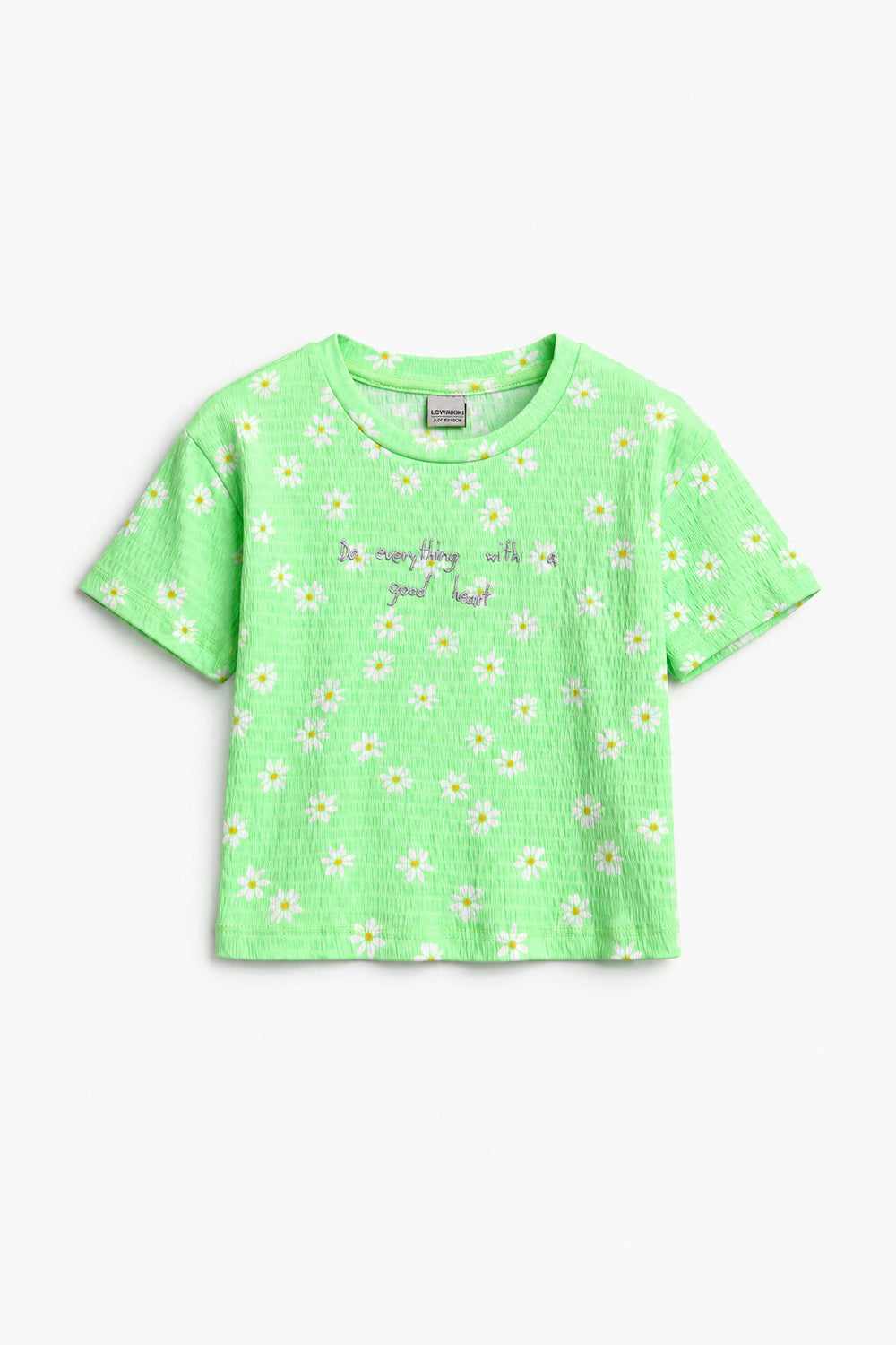 Girls Branded Graphic T-Shirt - L/Green